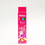 مداد رنگی 6 رنگ جلد مقوایی پالمو