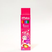 مداد رنگی 6 رنگ جلد مقوایی پالمو