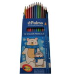 مداد رنگی 12 رنگ جلد مقوایی پالمو