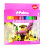 مداد رنگی 24 رنگ جلد مقوایی پالمو