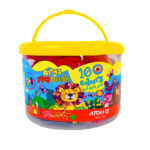 خمیر بازی سطلی 10رنگ آریا کد 1068