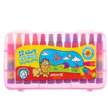 پاستل روغنی 12 رنگ جلد طلقی آریا کد 2010