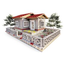 پک مینیاتوری - ویلای ساحلی (نما طوسی)