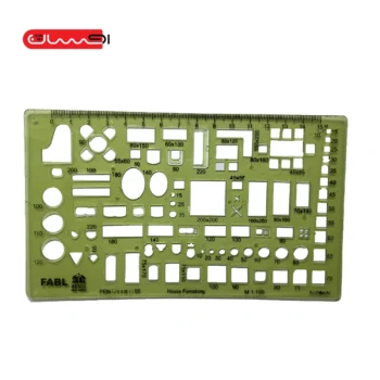 شابلون 6 شابلون مبلمان مقیاس 1/100 فابل - Image 1