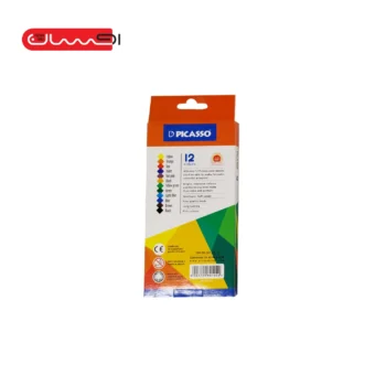 مداد رنگی 12 رنگ جلد مقوایی پیکاسو