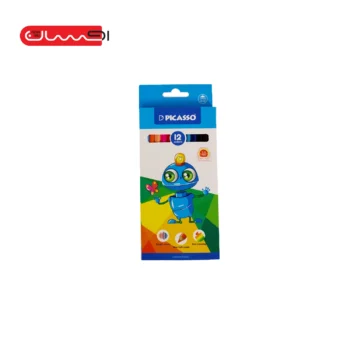 مداد رنگی 12 رنگ جلد مقوایی پیکاسو