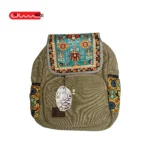 کوله پشتی جیب پفکی سرخانه دار چارقد