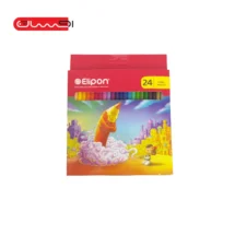 مداد رنگی 24 رنگ جلد مقوایی Elipon