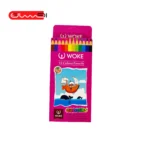 مداد رنگی 12 رنگ جلد مقوایی Woke