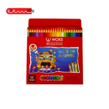 مداد رنگی 24 رنگ جلد مقوایی Woke