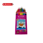 مداد رنگی 12 رنگ جلد مقوایی Woke
