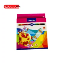 مداد رنگی 24 رنگ جلد مقوایی پیکاسو-صورتی